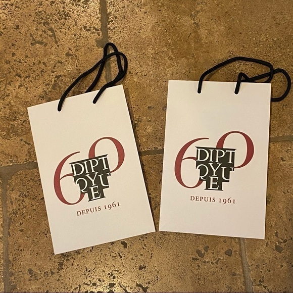 diptyque Other - DIPTYQUE 2 Paper Shopping Bags 10 1/2” X 7”